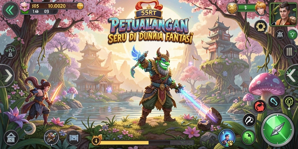 Gameplay petualangan mendebarkan di 55RT penuh tantangan.