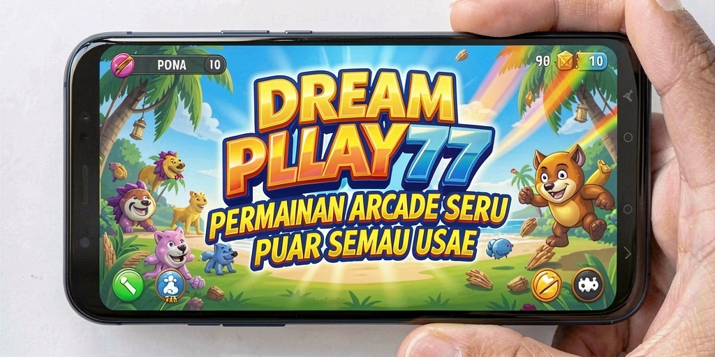Tangkapan layar menunjukkan aksi seru gameplay Arcade di DREAMPLAY77.
