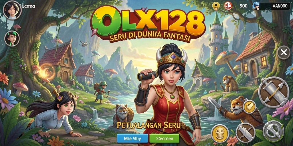 Tampilan gameplay OLX128 dengan petualangan yang mendebarkan.